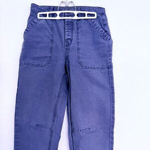 Bishop Barrel-Leg Pants - Slate Blue